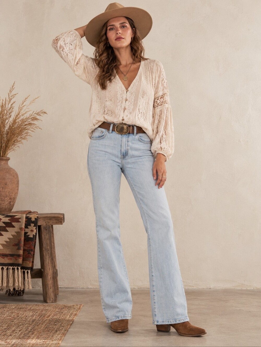 ❤️ TECOVAS HIGH RISE BOOTCUT JEANS, 6 (28)